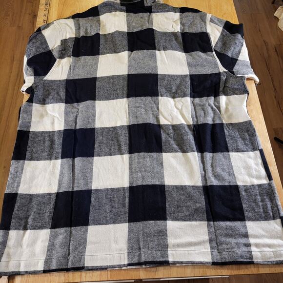 NWT Old Navy Black & White Buffalo Check Flannel Pajama Set Large - Picture 10 of 15